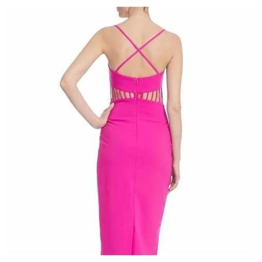 Badgley Mischka Strappy Cage Waist Dress - Picture 4 of 4